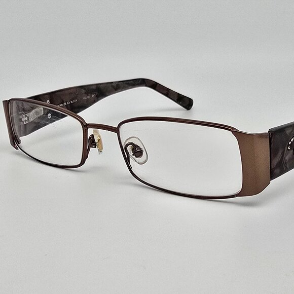 Oscar De La Renta OSL332 200 Shiny Dark Brown Eyeglasses Frame w/ Flexhinge 51mm - Picture 1 of 14